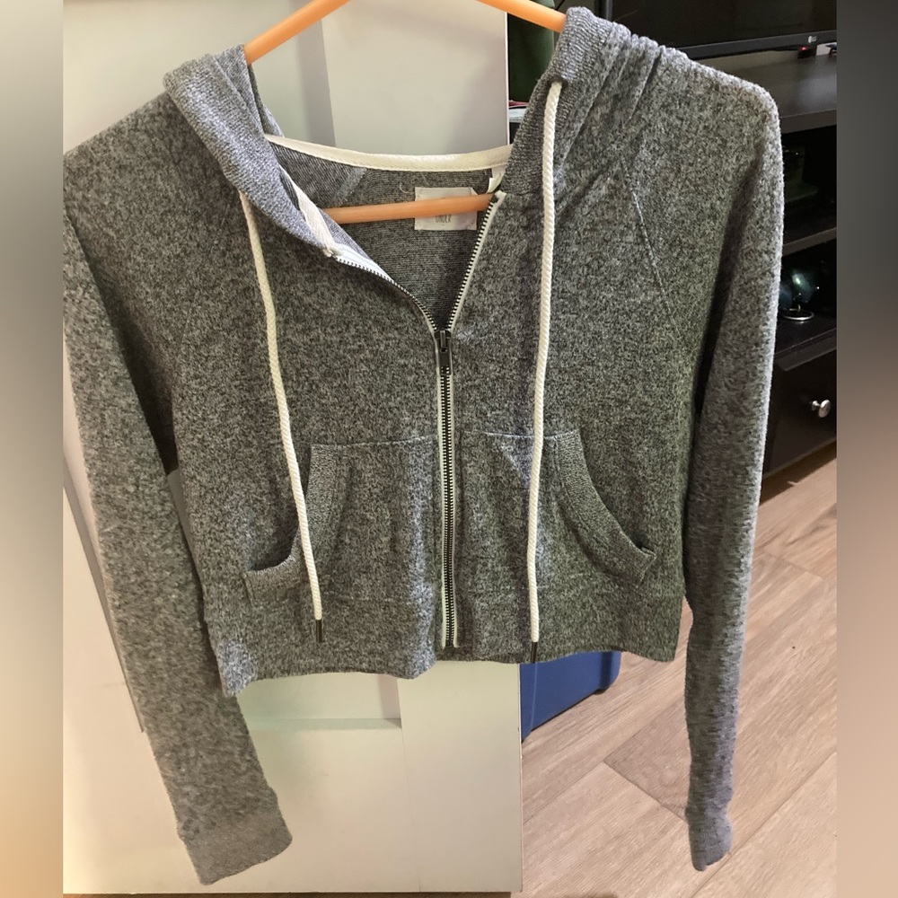 Out From Under - Cropped Zip-up Hoodie, S